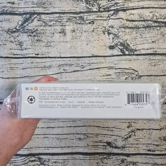 SwaddleDesigns Transitional Swaddle Sack Arms Up Sleeves/ Foldover Mitten Cuffs - Picture 3 of 5